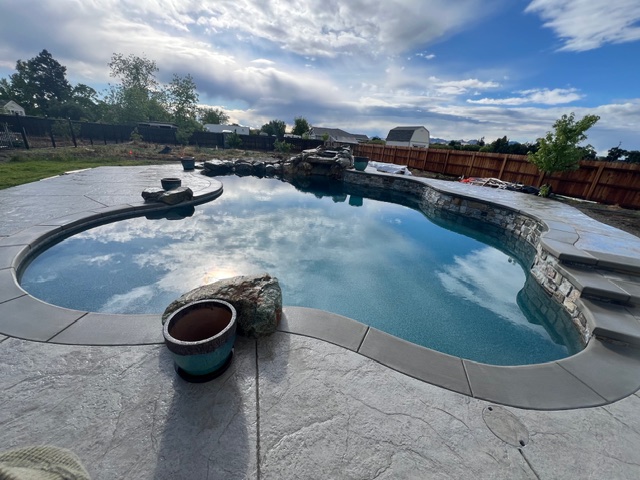 Freeform with Rock Waterfall